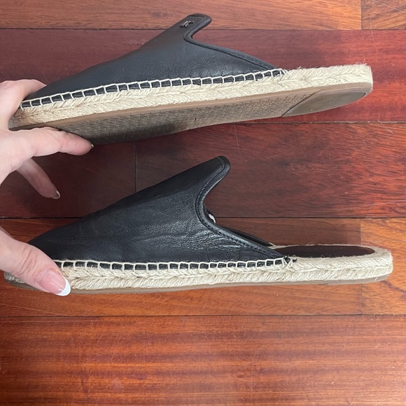 Michael Kors Emilia Slides Mules Black Leather Size 9 - Picture 8 of 11